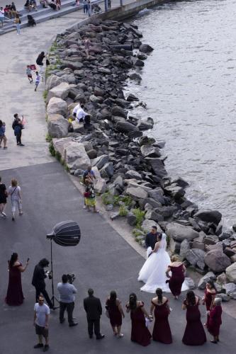 Wedding from a distance in New York City