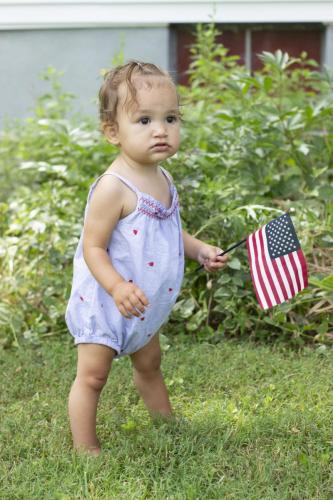 Patriotic baby